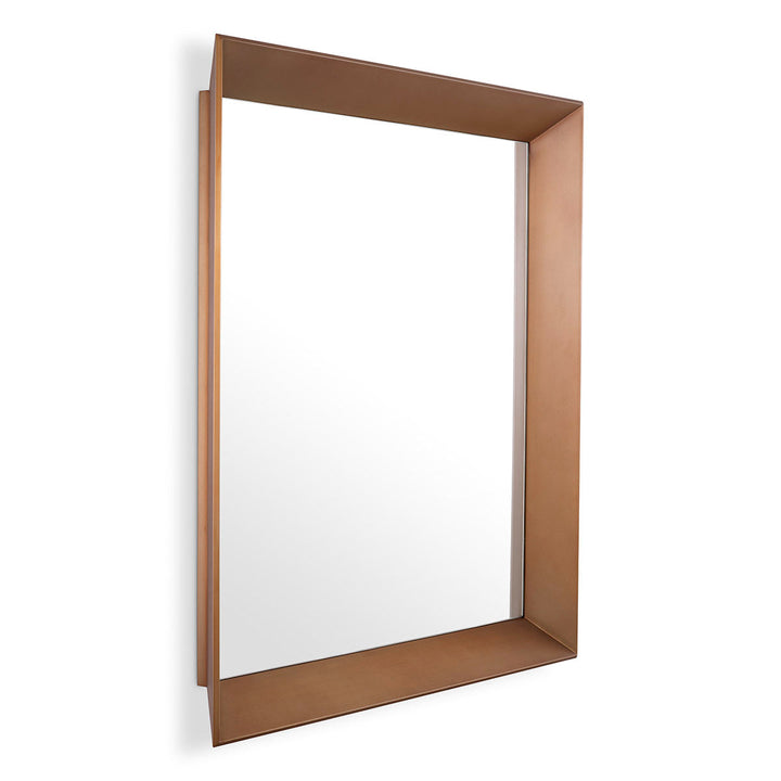 Mirror Othello Square Brushed Brass Finish Accessories Eichholtz