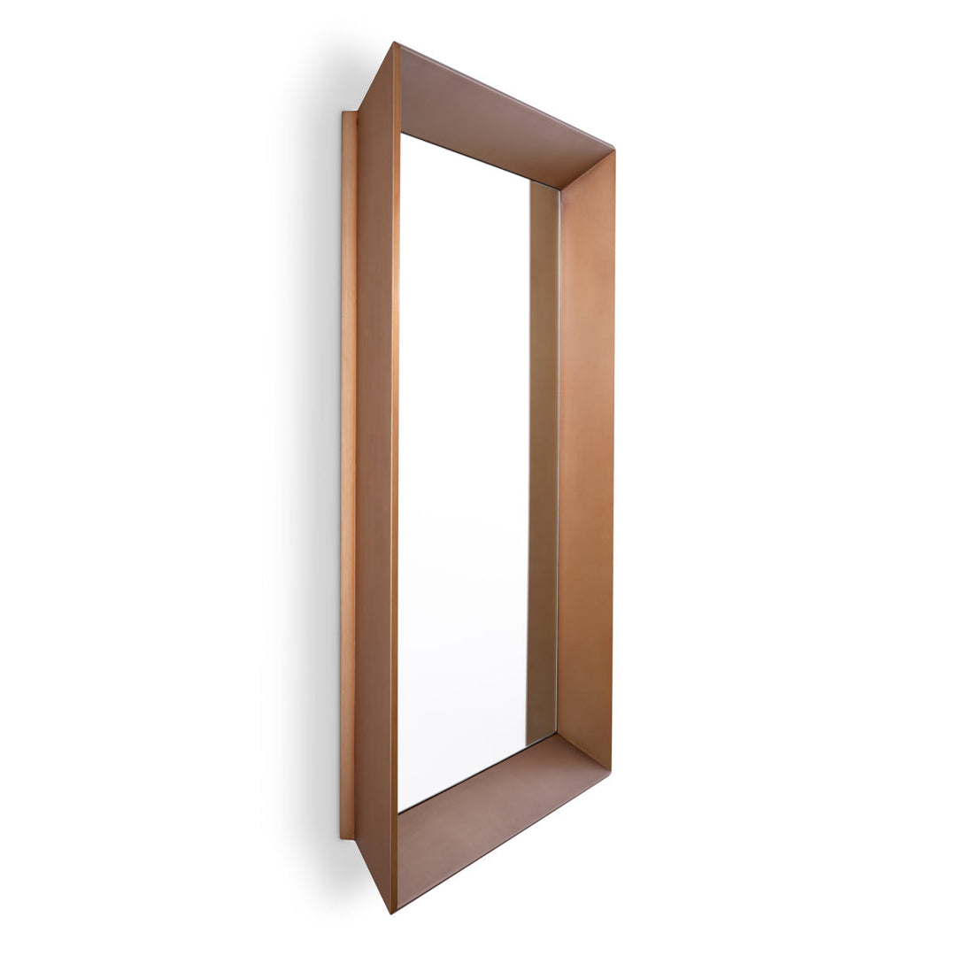 Mirror Othello Square Brushed Brass Finish Accessories Eichholtz