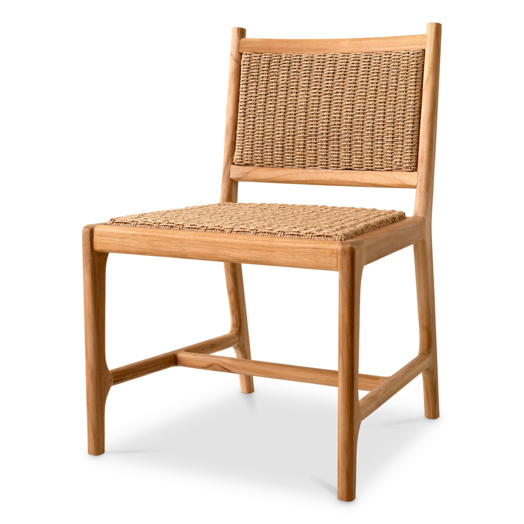 Outdoor Dining Chair Pivetti Natural Teak Outdoor Eichholtz