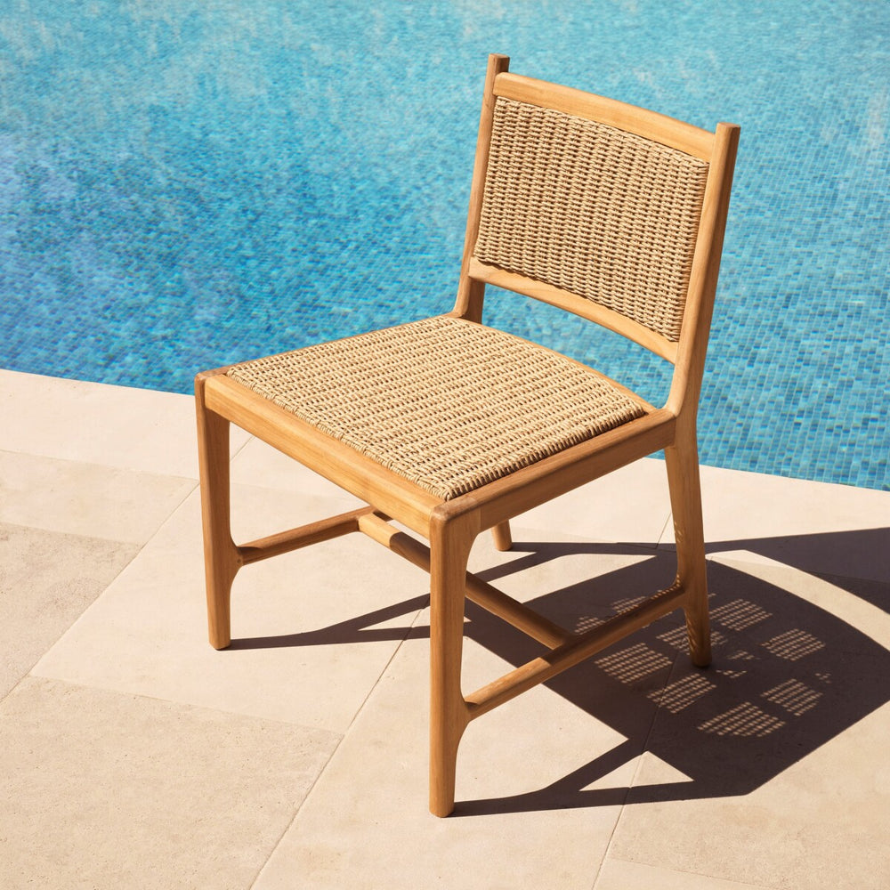 Outdoor Dining Chair Pivetti Natural Teak Outdoor Eichholtz
