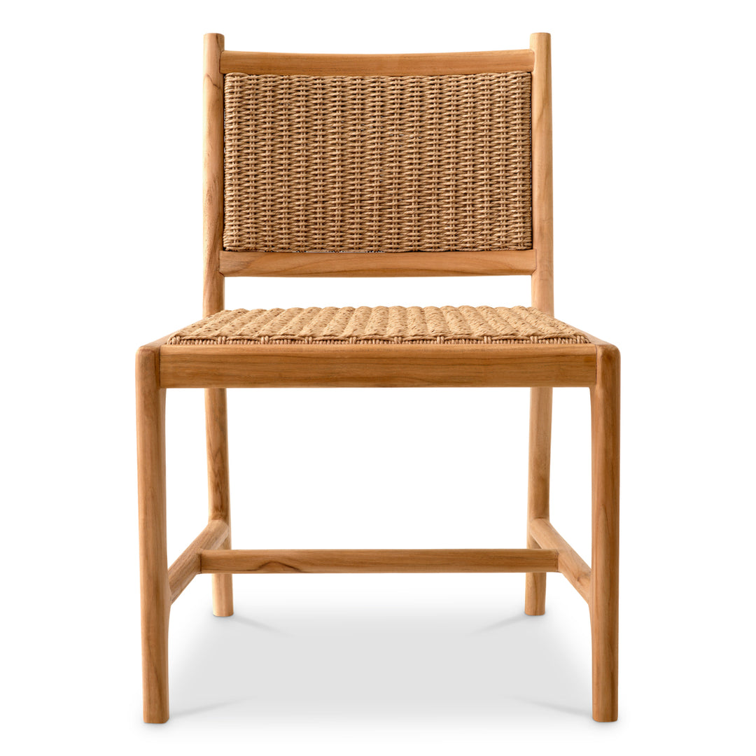 Outdoor Dining Chair Pivetti Natural Teak Outdoor Eichholtz