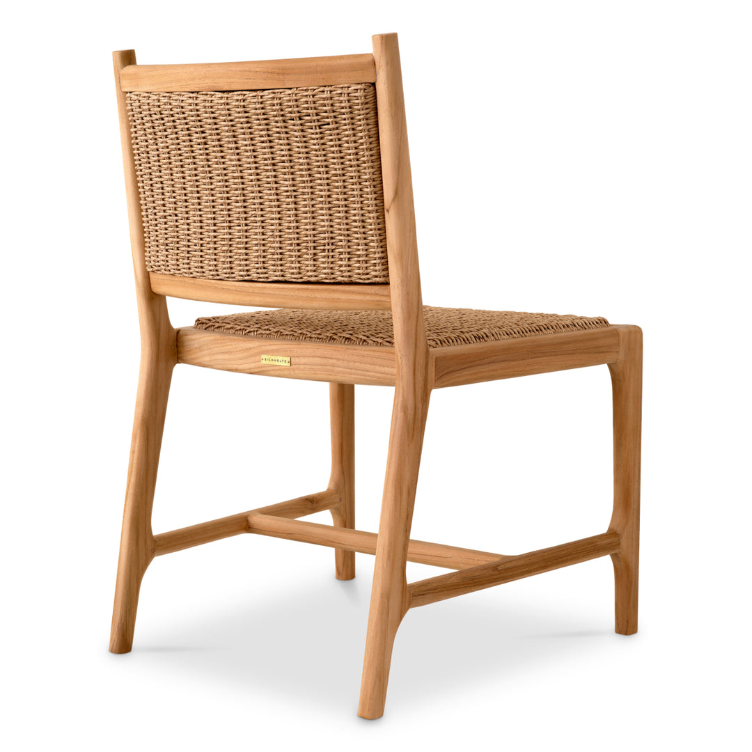 Outdoor Dining Chair Pivetti Natural Teak Outdoor Eichholtz