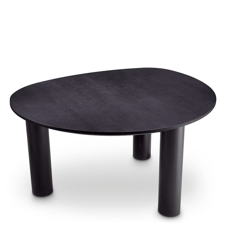 Dining Table Lombardo Black Veneer Tables Eichholtz