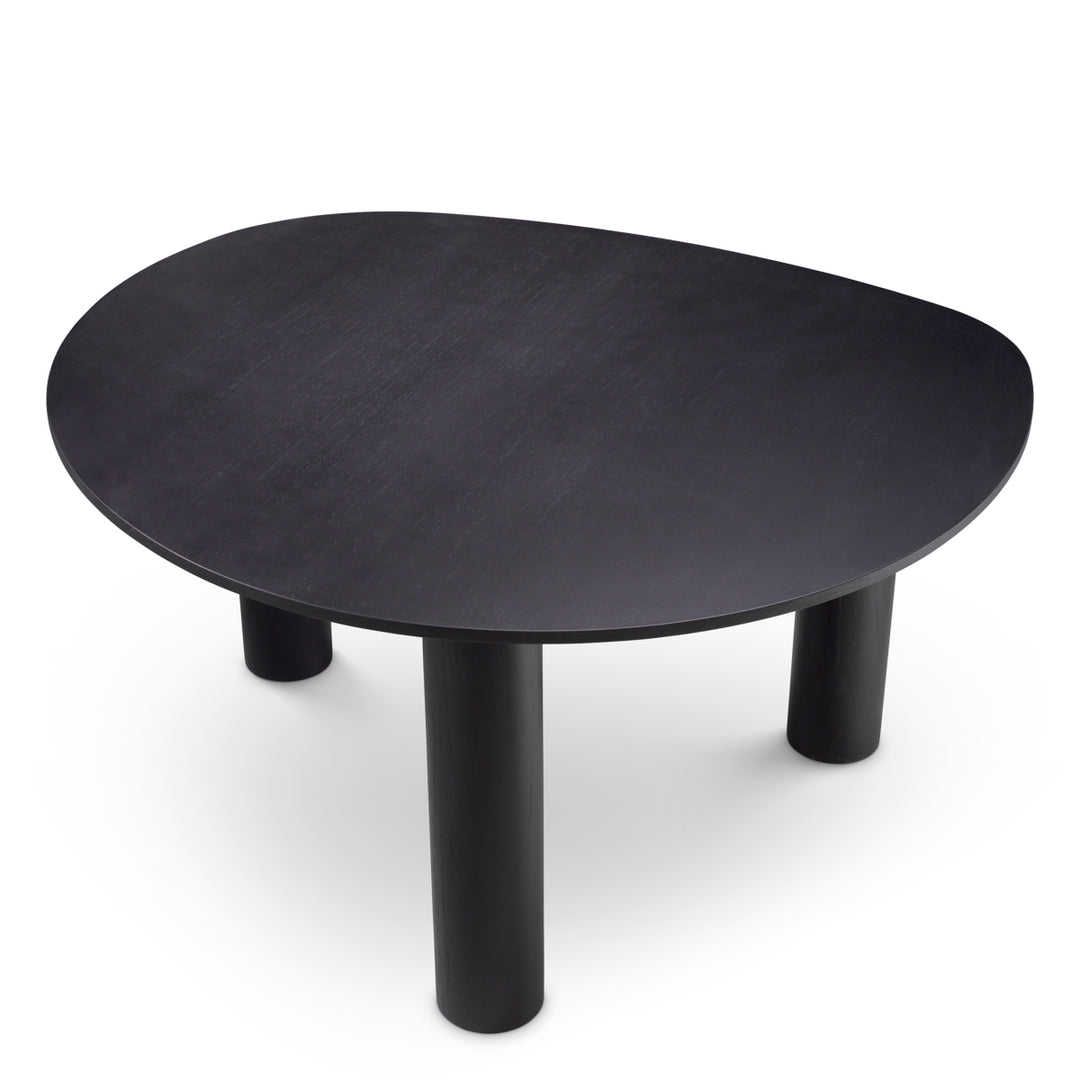 Dining Table Lombardo Black Veneer Tables Eichholtz