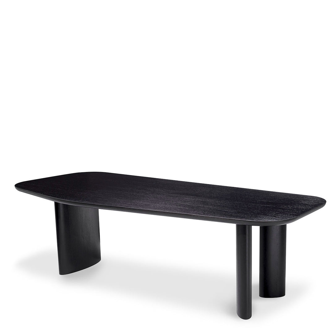 Dining Table Flemings Black Veneer Tables Eichholtz