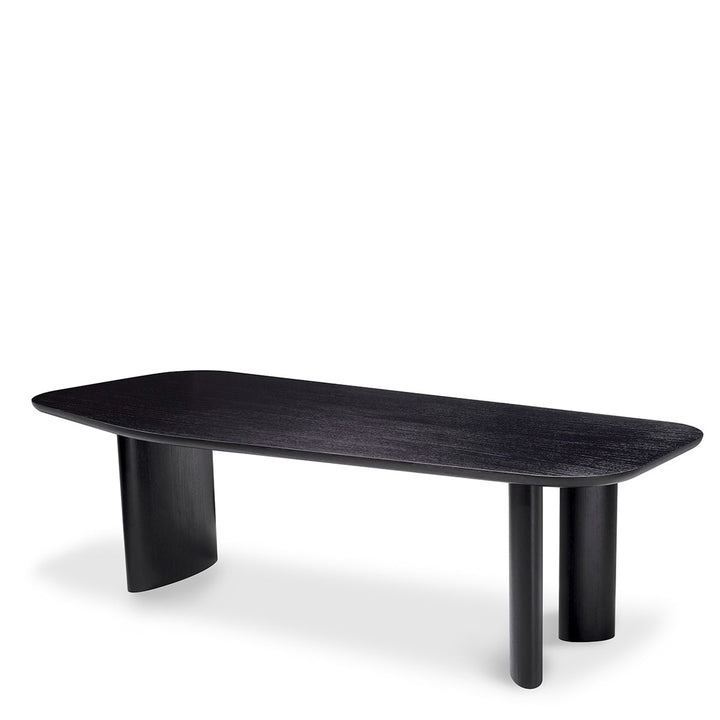 Dining Table Flemings Black Veneer Tables Eichholtz