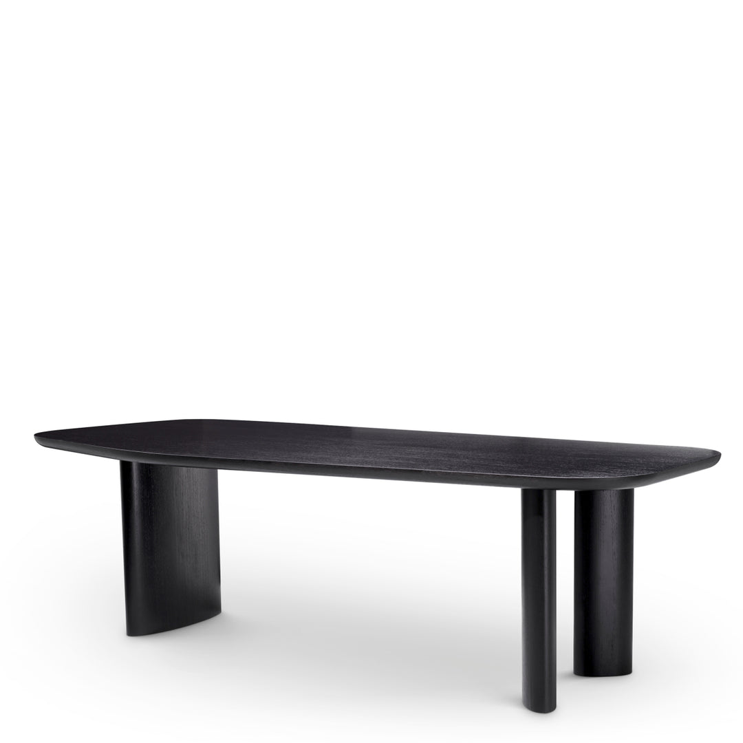 Dining Table Flemings Black Veneer Tables Eichholtz