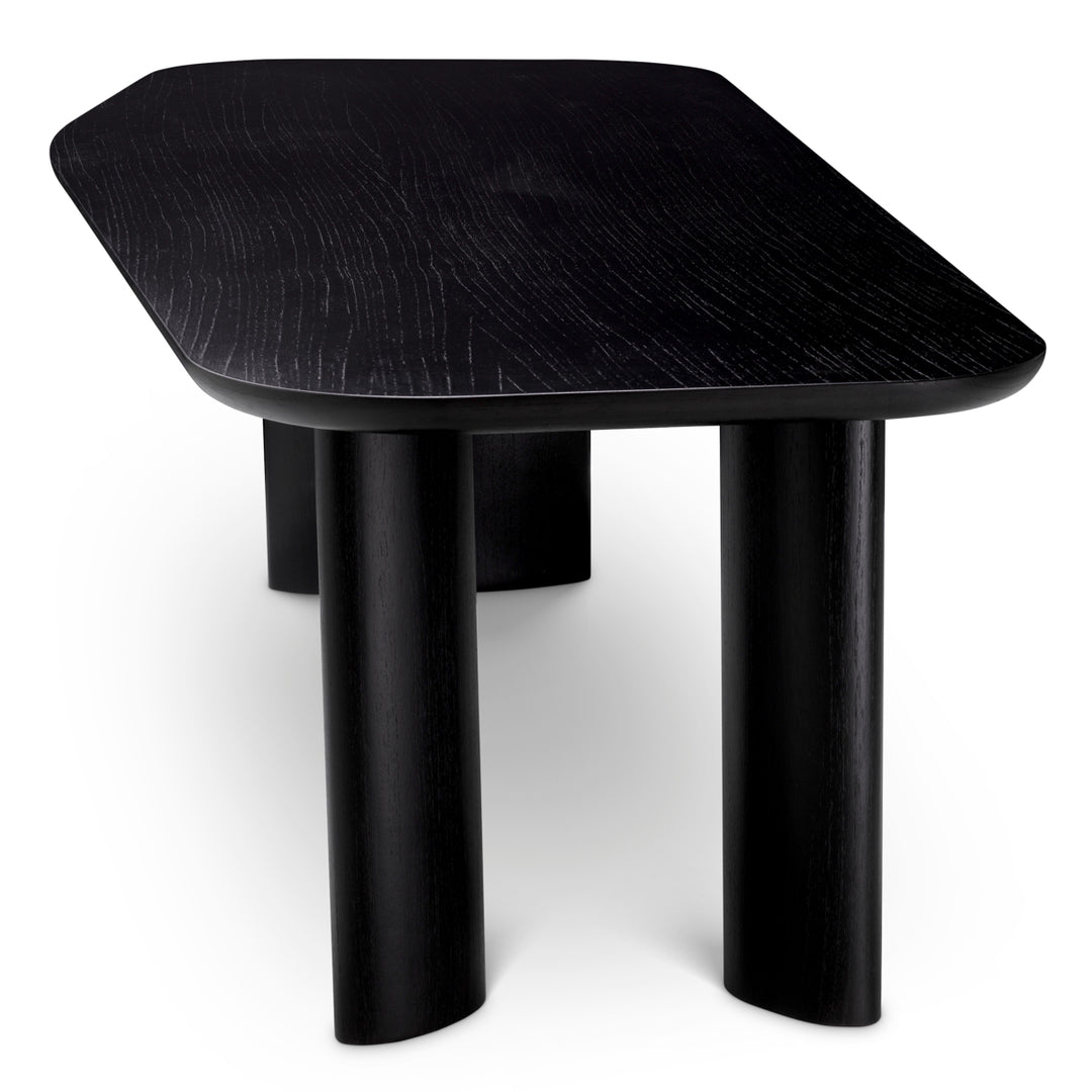 Dining Table Flemings Black Veneer Tables Eichholtz
