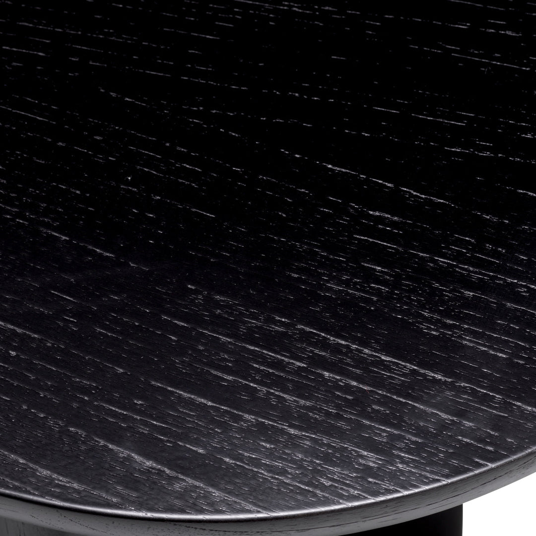 Dining Table Lindner Black Veneer Tables Eichholtz
