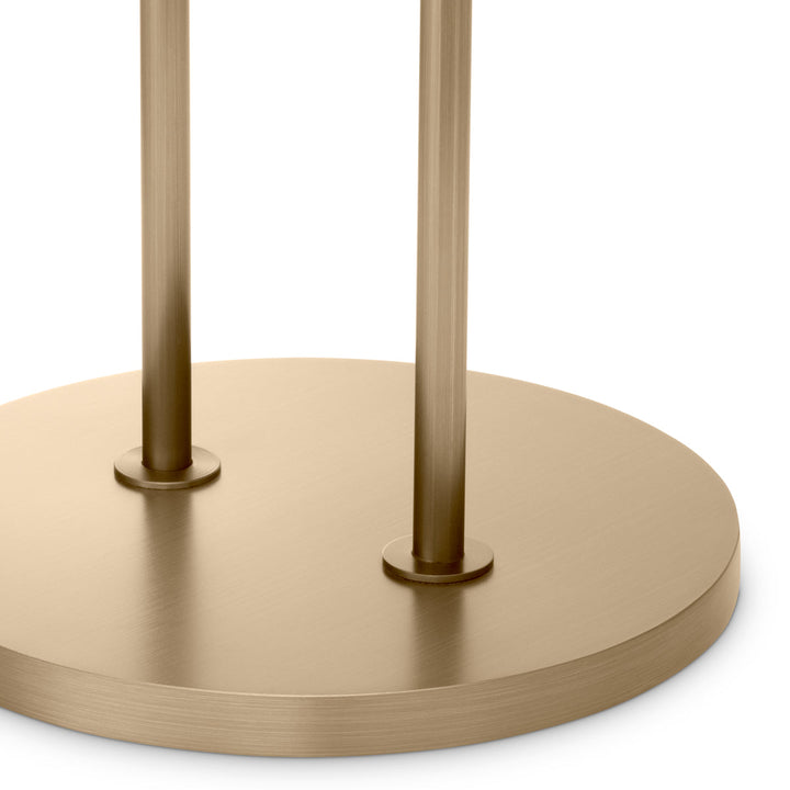 Side Table Zappa Brushed Brass Finish Marble Top Furniture Eichholtz