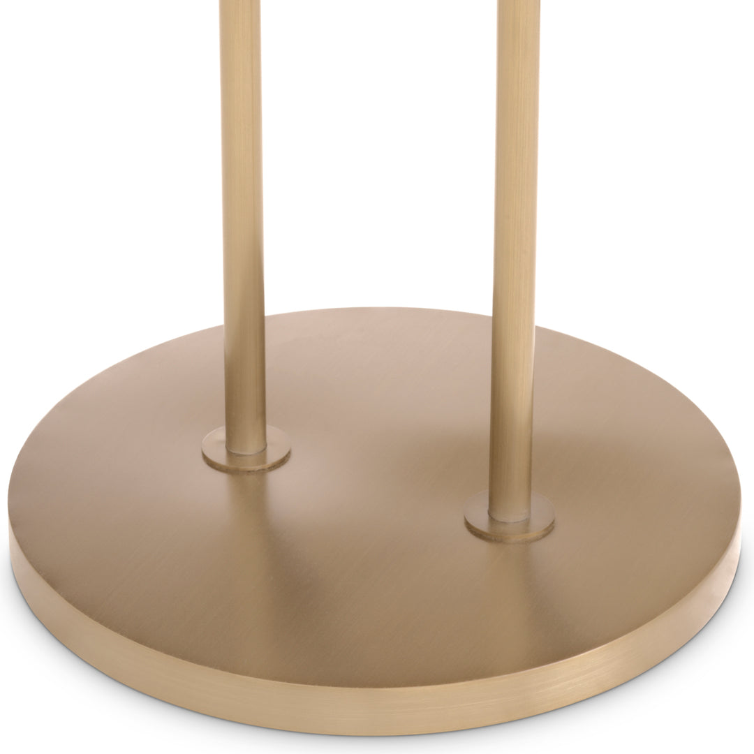 Side Table Zappa Brushed Brass Finish Black Marble Top Furniture Eichholtz