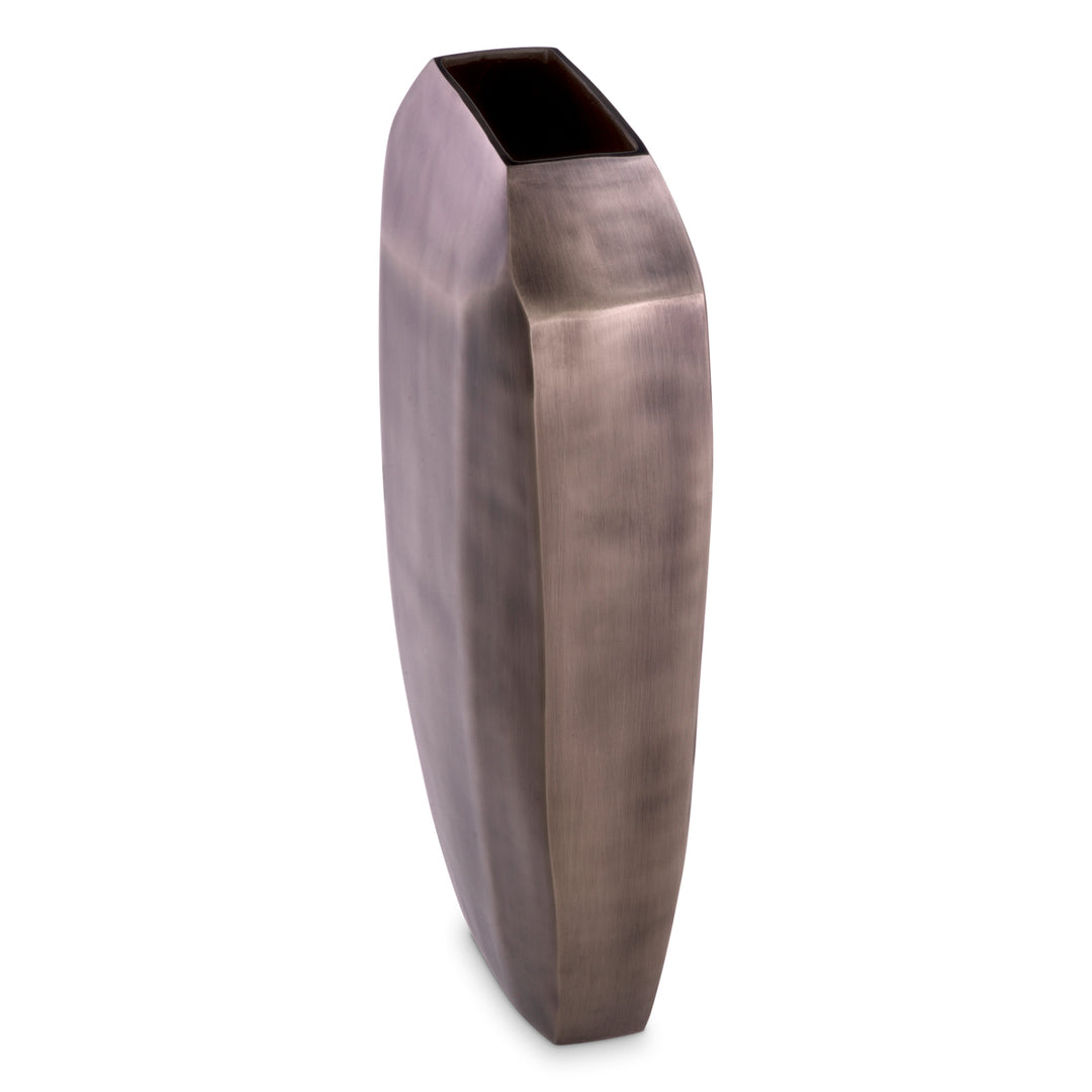 Vase Linos L Matte Nickel Finish Accessories Eichholtz