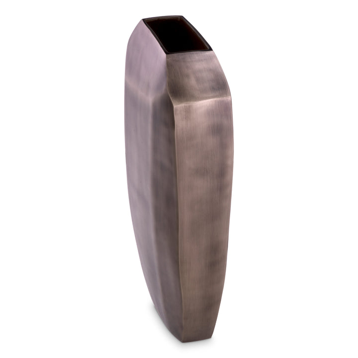 Vase Linos L Matte Nickel Finish Accessories Eichholtz