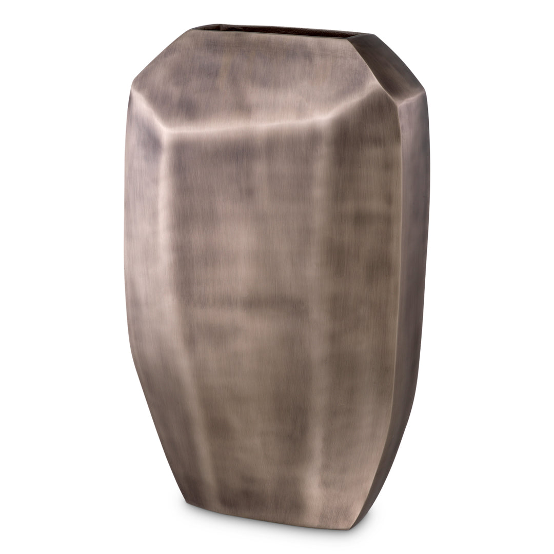 Vase Linos L Matte Nickel Finish Accessories Eichholtz