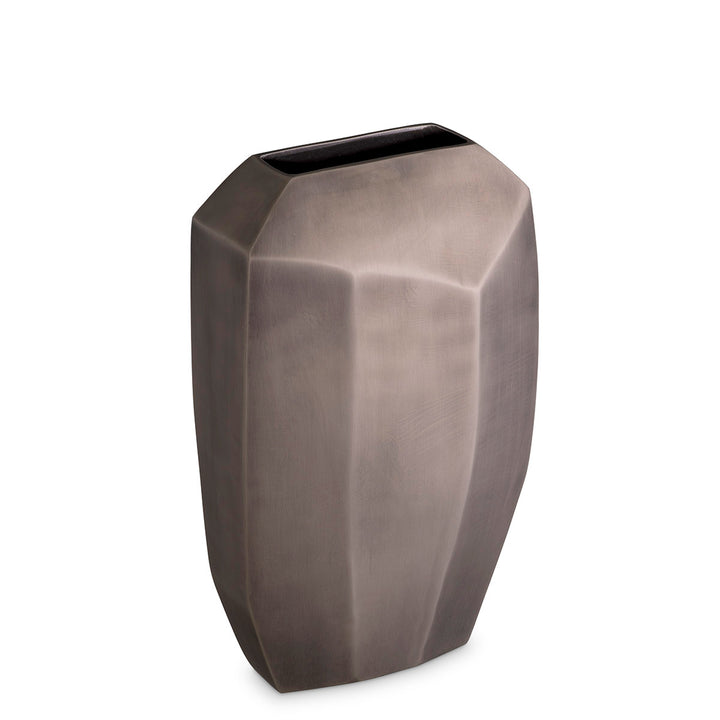 Vase Linos S Matte Nickel Finish Accessories Eichholtz