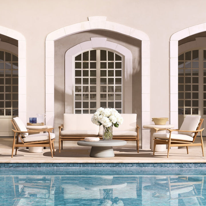 Outdoor Coffee Table Cleon Smooth Grey Coffee Tables Eichholtz