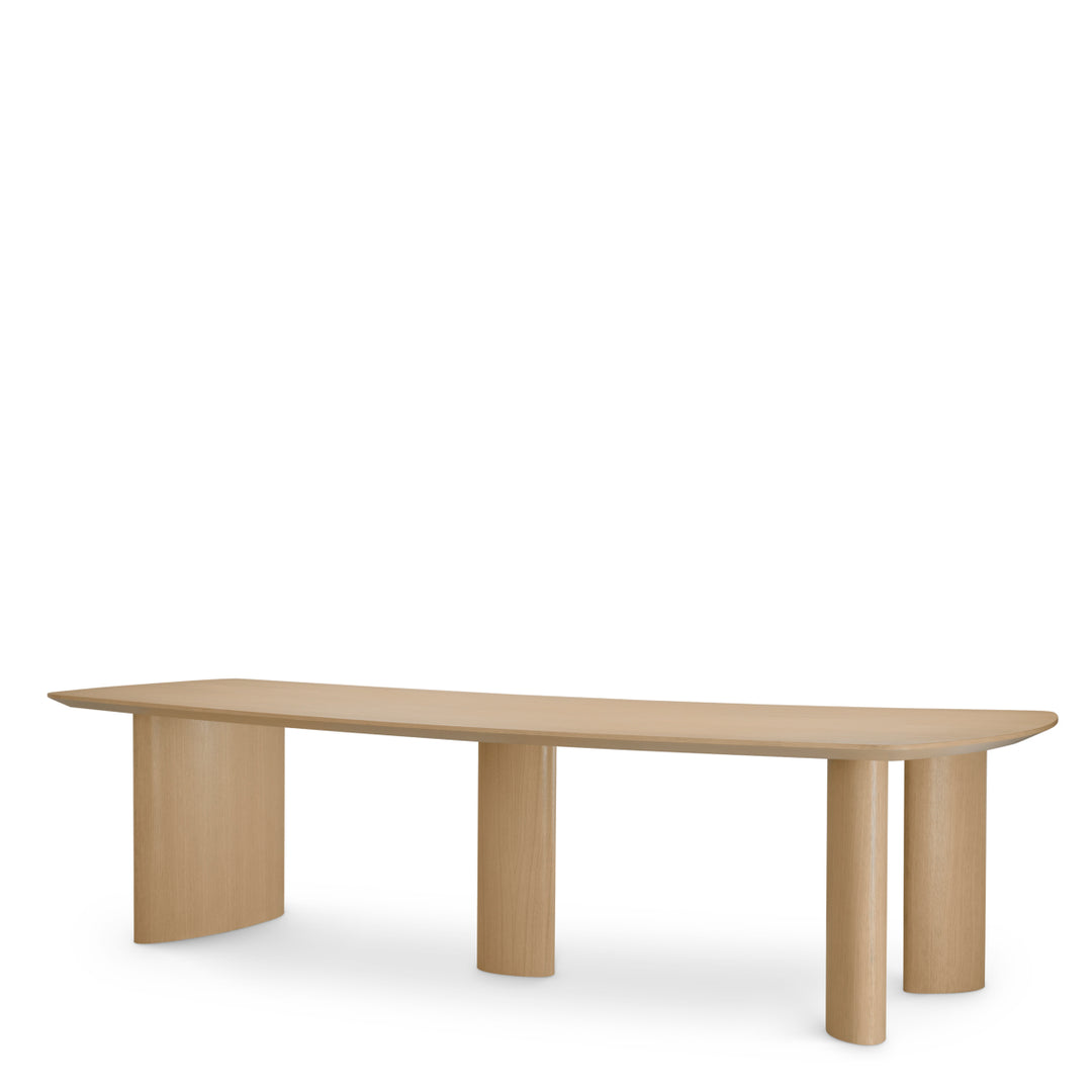 Dining Table Bergman L Natural Oak Veneer Tables Eichholtz