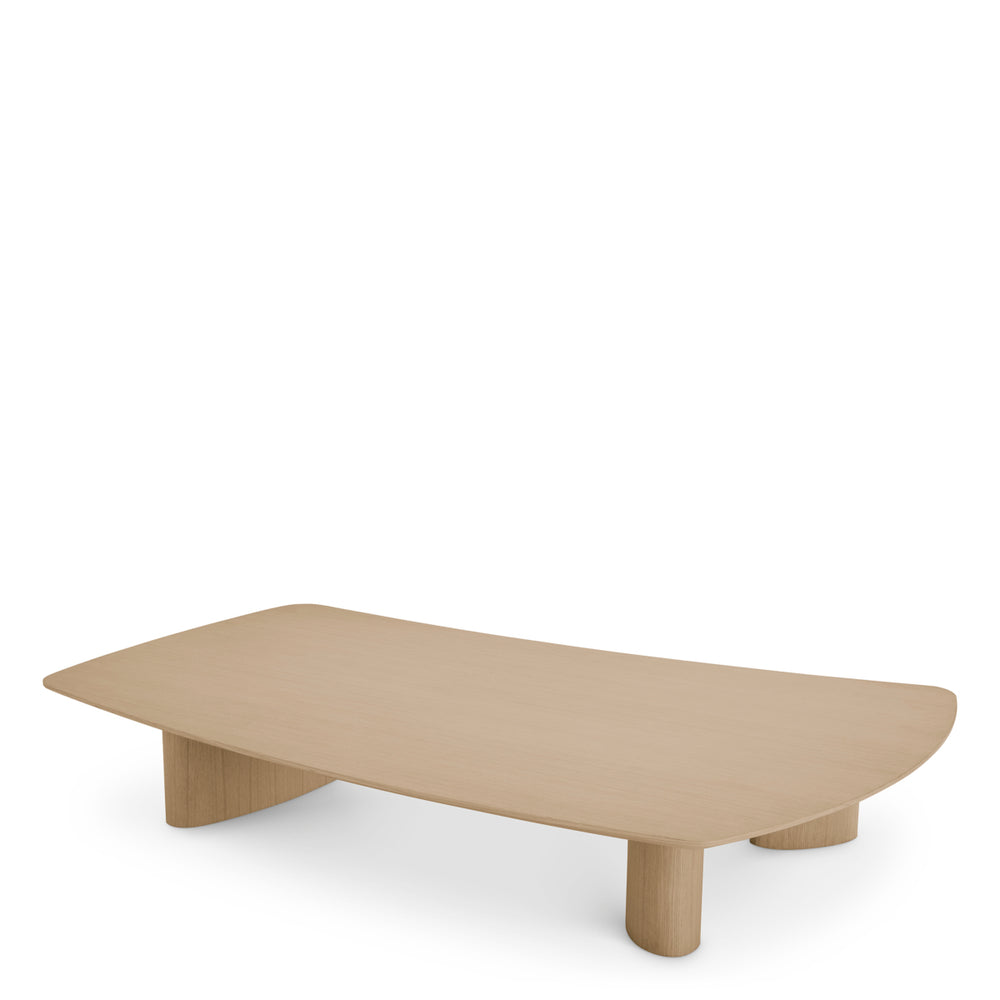 Coffee Table Bergman Natural Oak Veneer Tables Eichholtz