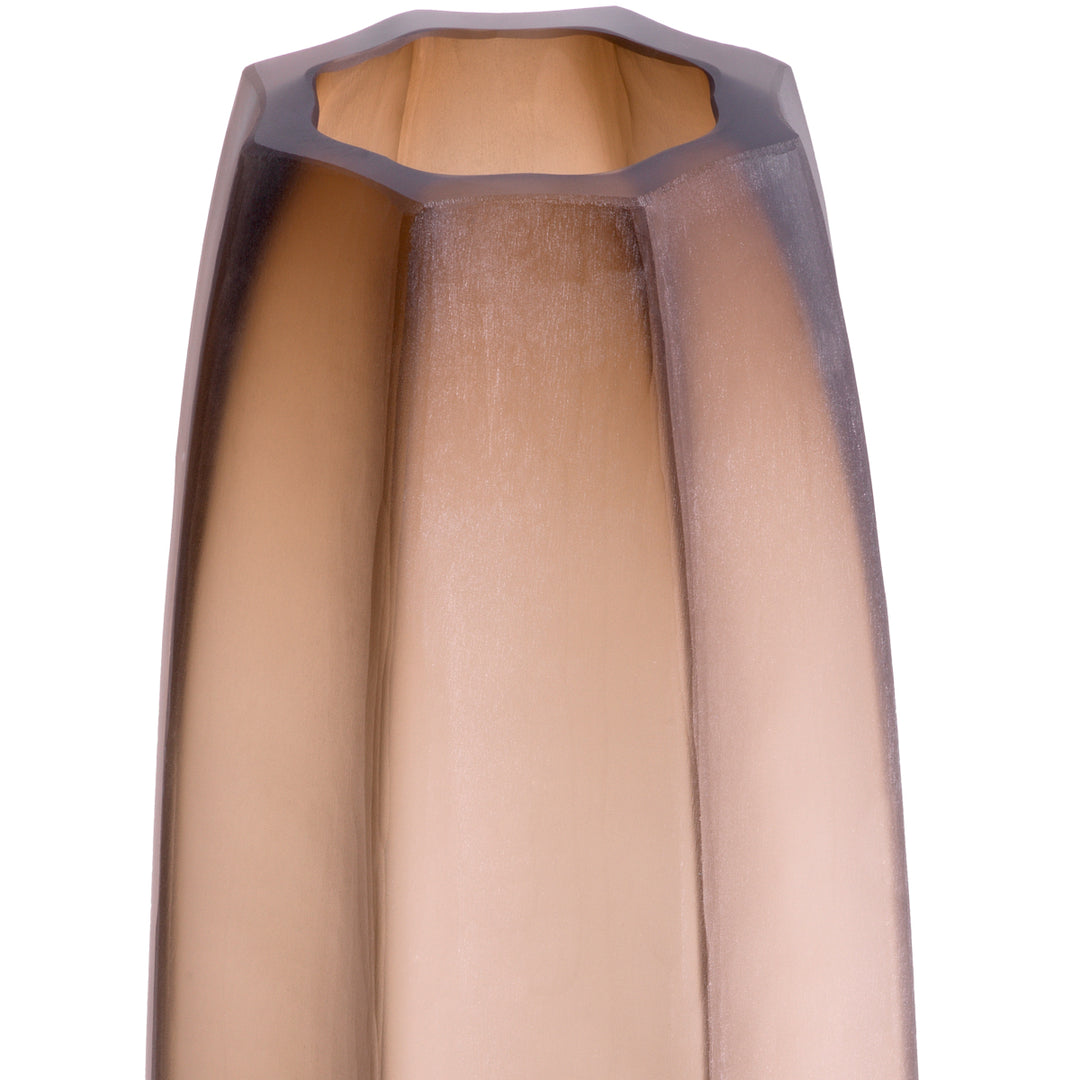 Vase Tiara L Hand Blown Glass Brown Colour Accessories Eichholtz