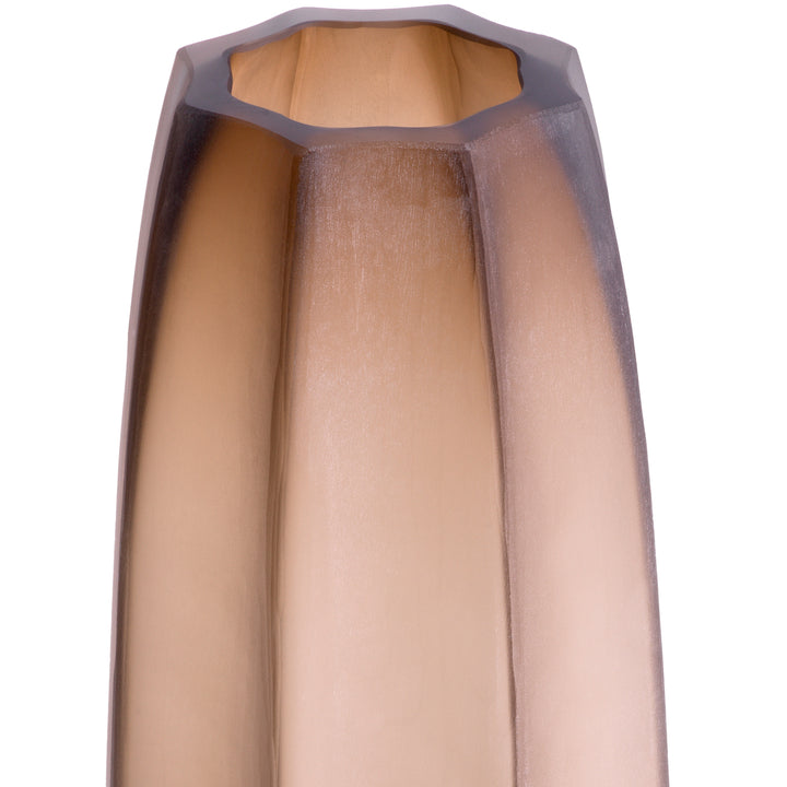 Vase Tiara L Hand Blown Glass Brown Colour Accessories Eichholtz