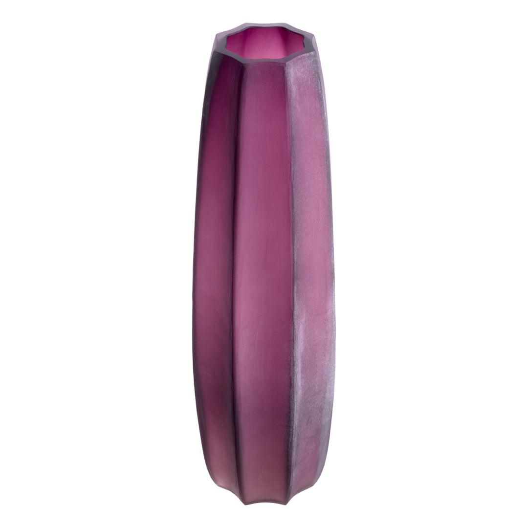 Vase Tiara L Hand Blown Glass Purple Colour Accessories Eichholtz