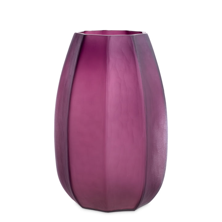 Vase Tiara S Hand Blown Glass Purple Colour Accessories Eichholtz