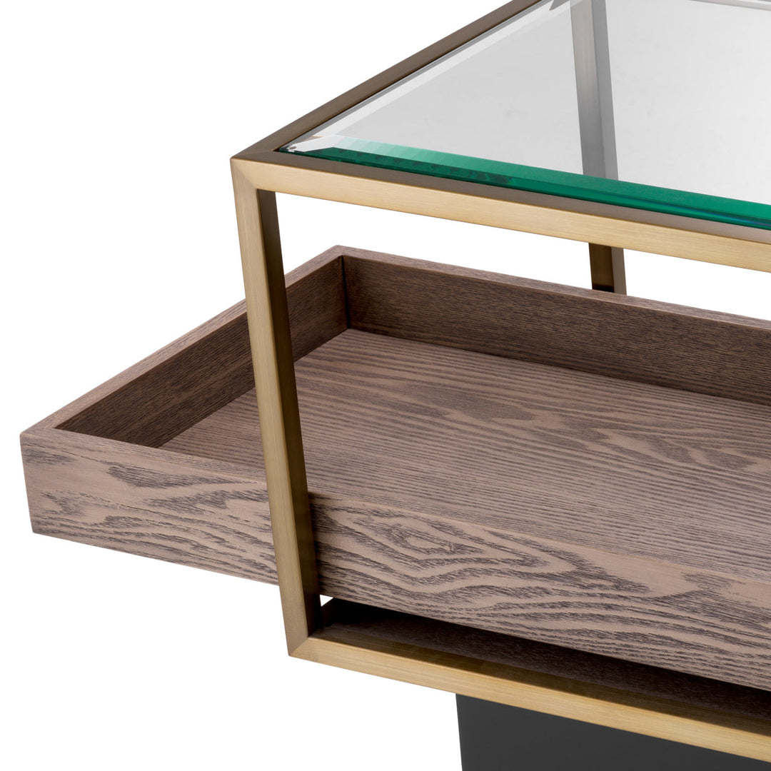 Side Table Roxton Brushed Brass Finish Tables Eichholtz