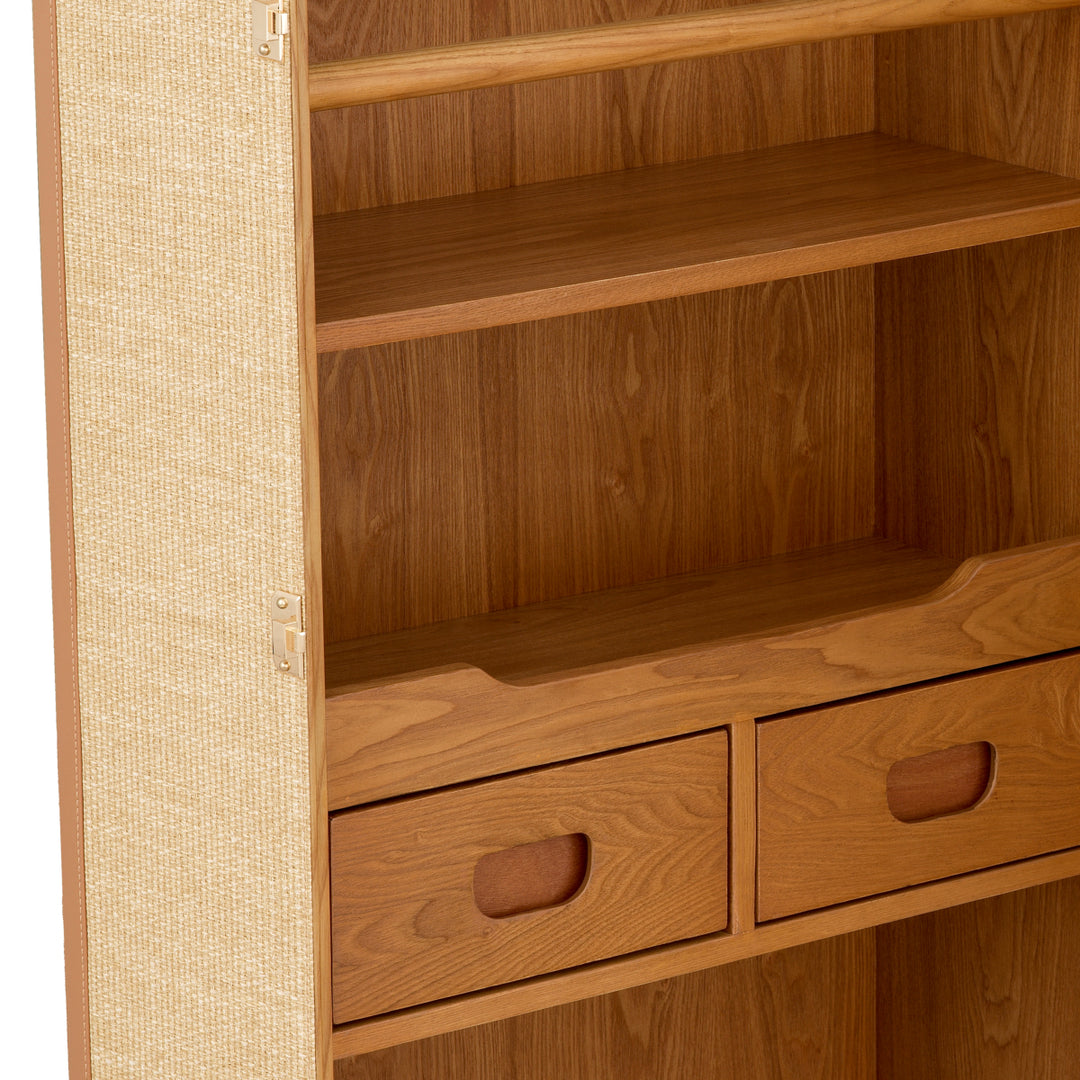 Bar Cabinet Martini Bianco Rattan Look Cabinets Eichholtz