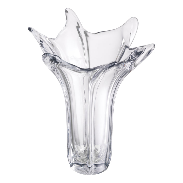 Vase Sutter Handblown Glass Clear Accessories Eichholtz
