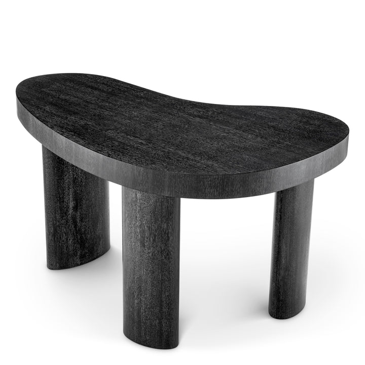 Desk Vence Charcoal Grey Oak Veneer Tables Eichholtz