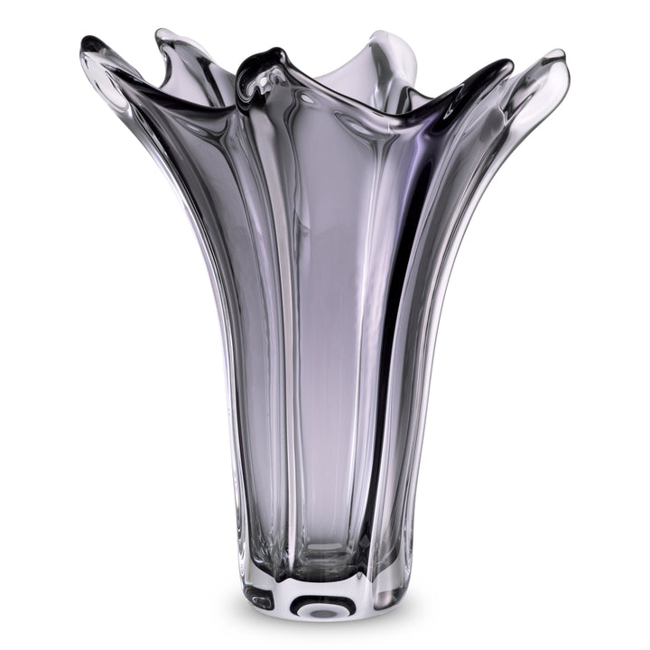 Vase Sutter Handblown Glass Grey Accessories Eichholtz