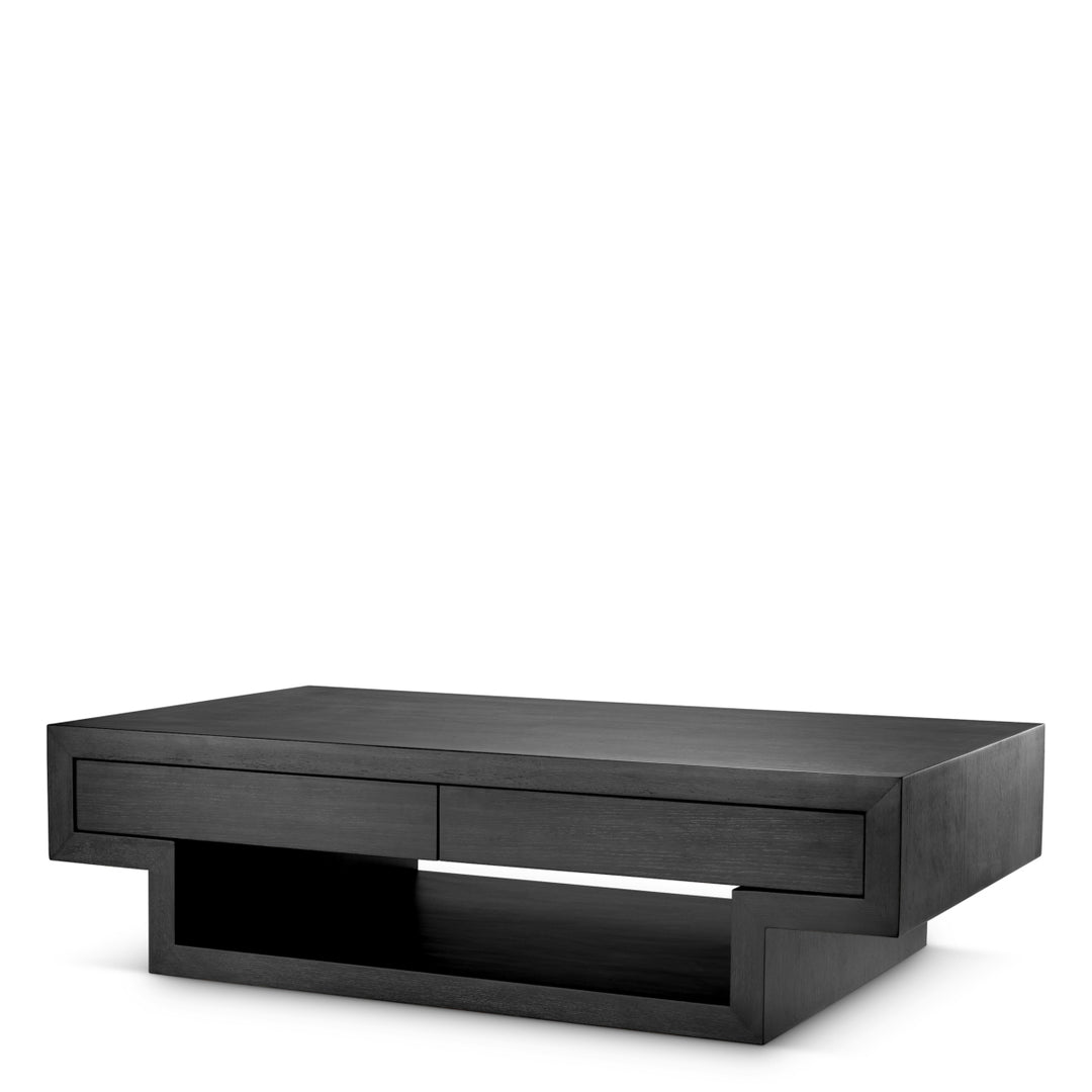 Coffee Table Rialto Charcoal Grey Oak Veneer Furniture Eichholtz