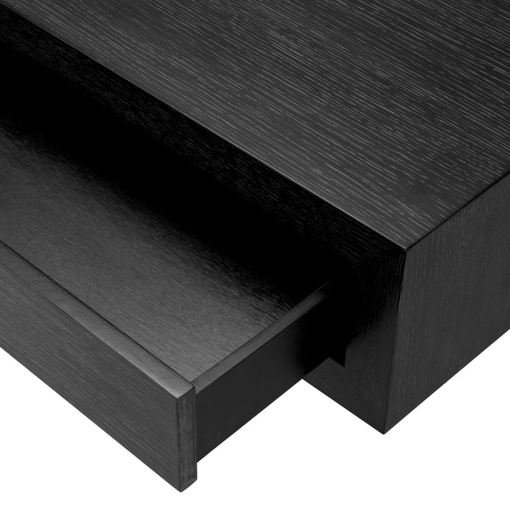 Coffee Table Rialto Charcoal Grey Oak Veneer Furniture Eichholtz