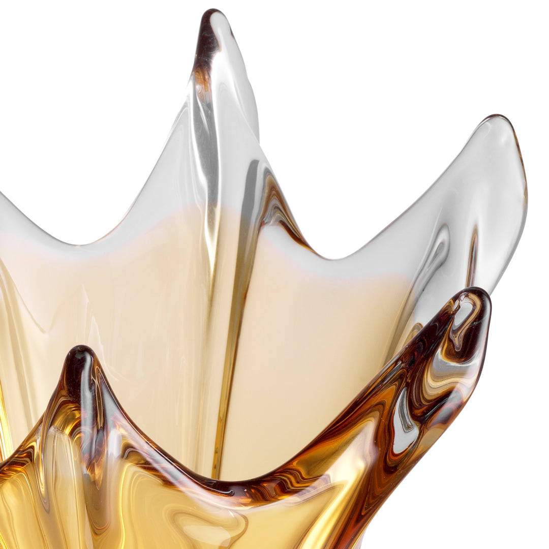 Vase Sutter Handblown Glass Yellow Accessories Eichholtz