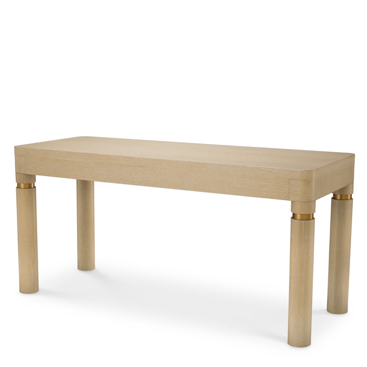 Desk Carmel Washed Oak Veneer Furniture Eichholtz