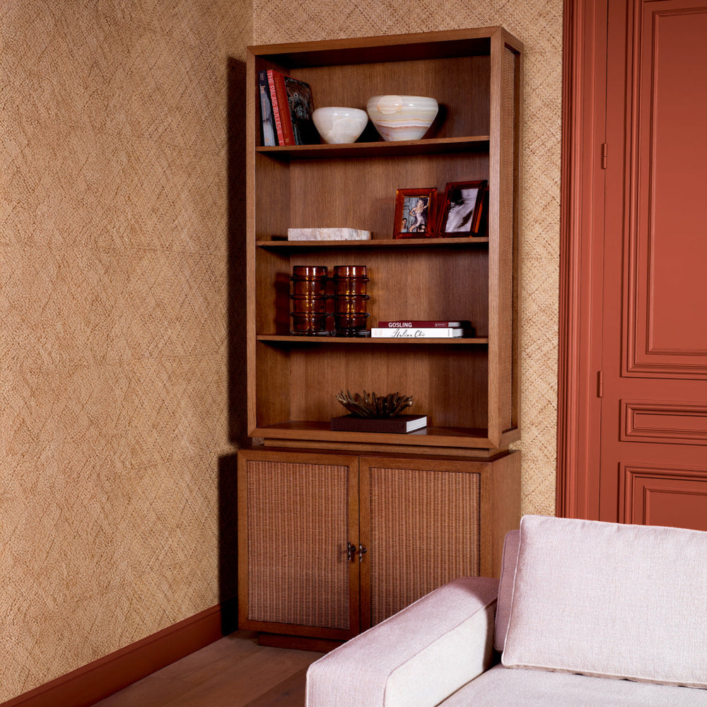Cabinet Borchard Caramel Oak Veneer Furniture Eichholtz