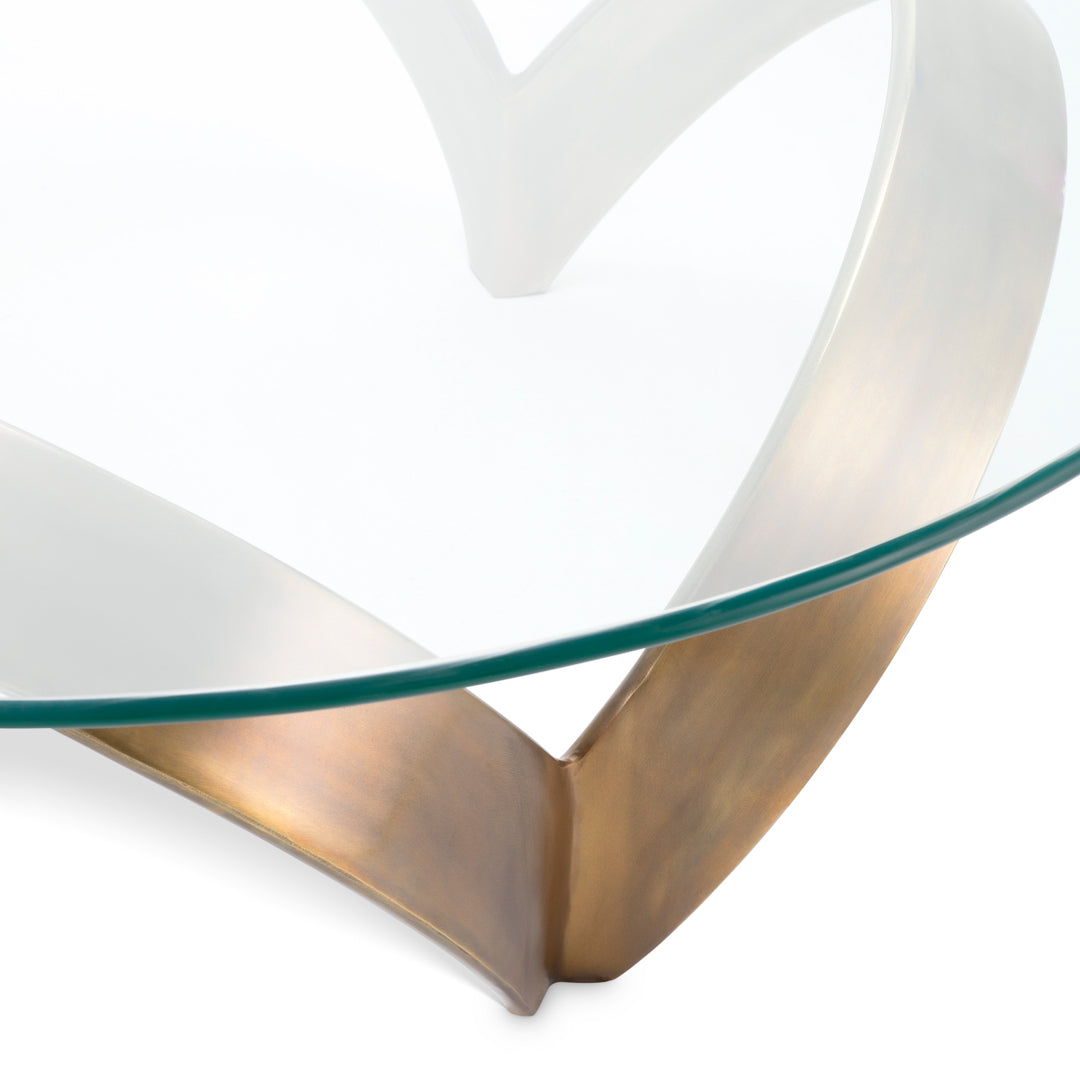 Coffee Table Soquel Vintage Brass Finish Furniture Eichholtz