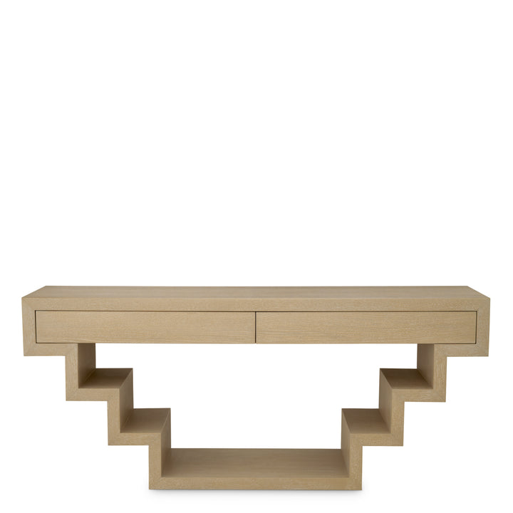 Console Table Rialto Washed Oak Veneer Furniture Eichholtz
