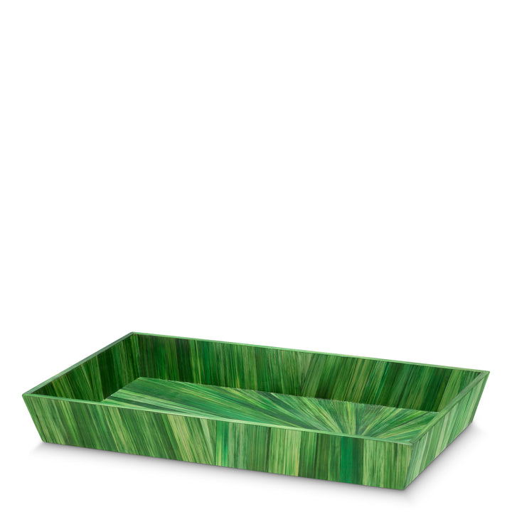Desk Tray Harvard S Straw Marquetry Green Accessories Eichholtz