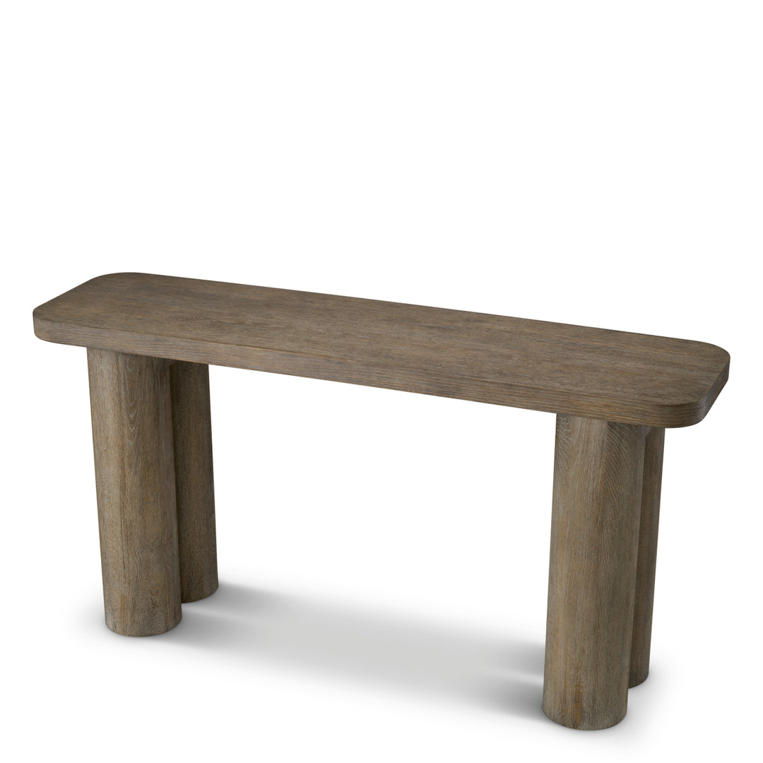 Console Table Lindbrook Silverstone Oak Veneer Furniture Eichholtz