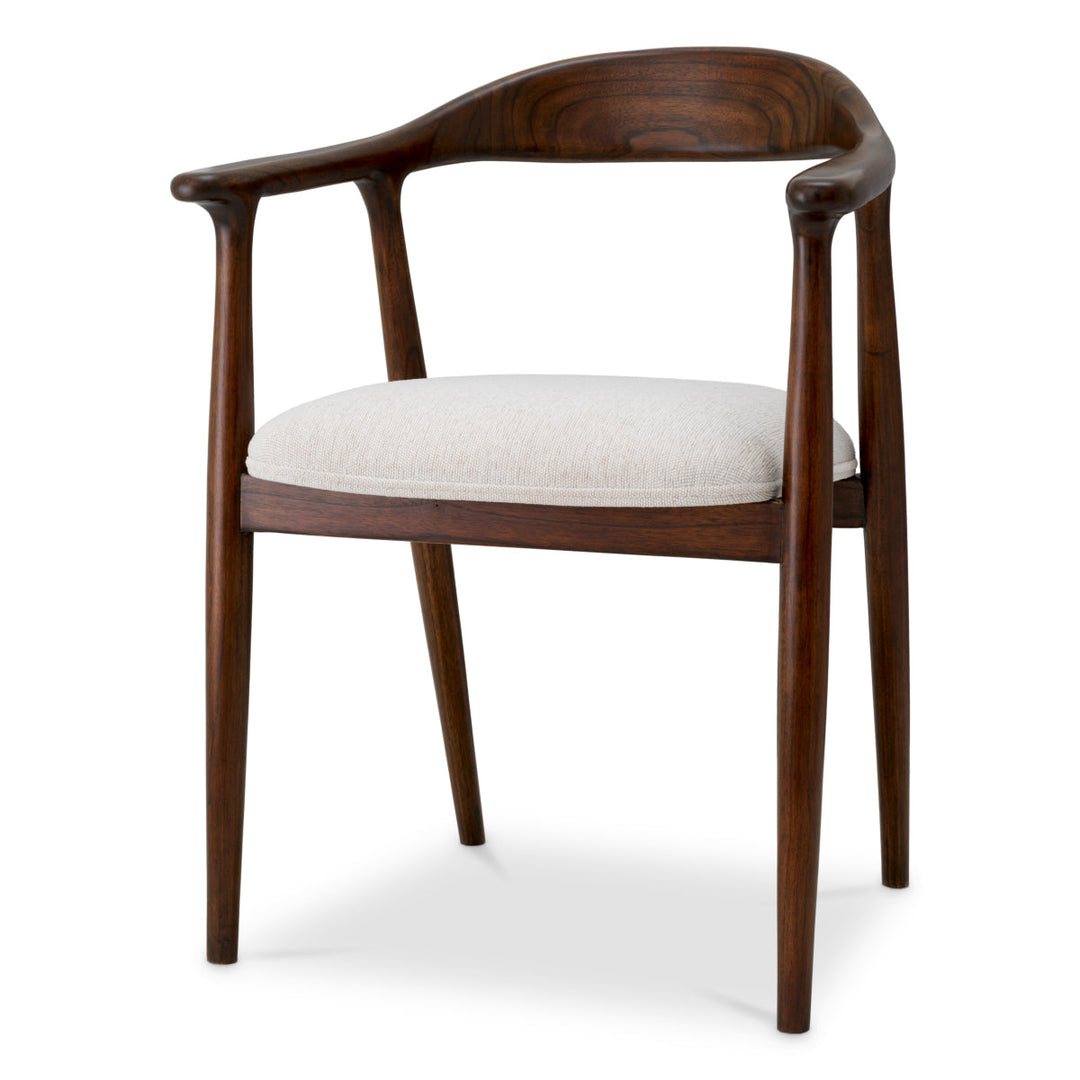 Dining Chair Beale Classic Brown Finish Chairs Eichholtz