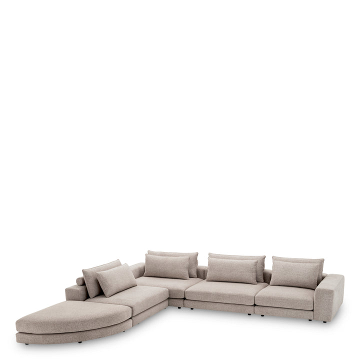 Sofa Lounge Club Nuoro Greige Furniture Eichholtz