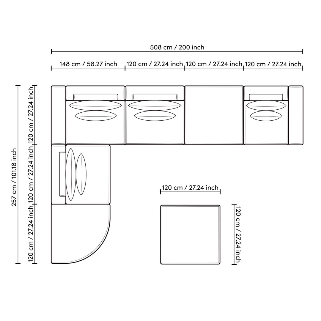 Sofa Lounge Club Nuoro Greige Furniture Eichholtz