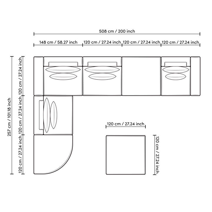 Sofa Lounge Club Nuoro Greige Furniture Eichholtz