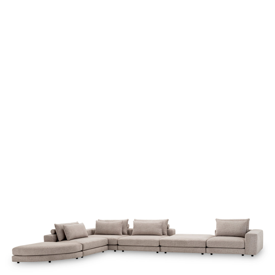 Sofa Lounge Club Nuoro Greige Furniture Eichholtz