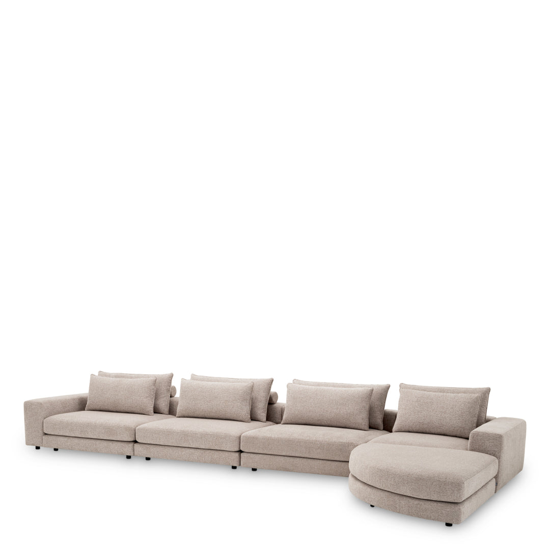 Sofa Lounge Club Nuoro Greige Furniture Eichholtz