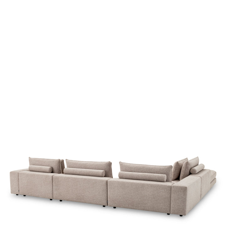 Sofa Lounge Club Nuoro Greige Furniture Eichholtz