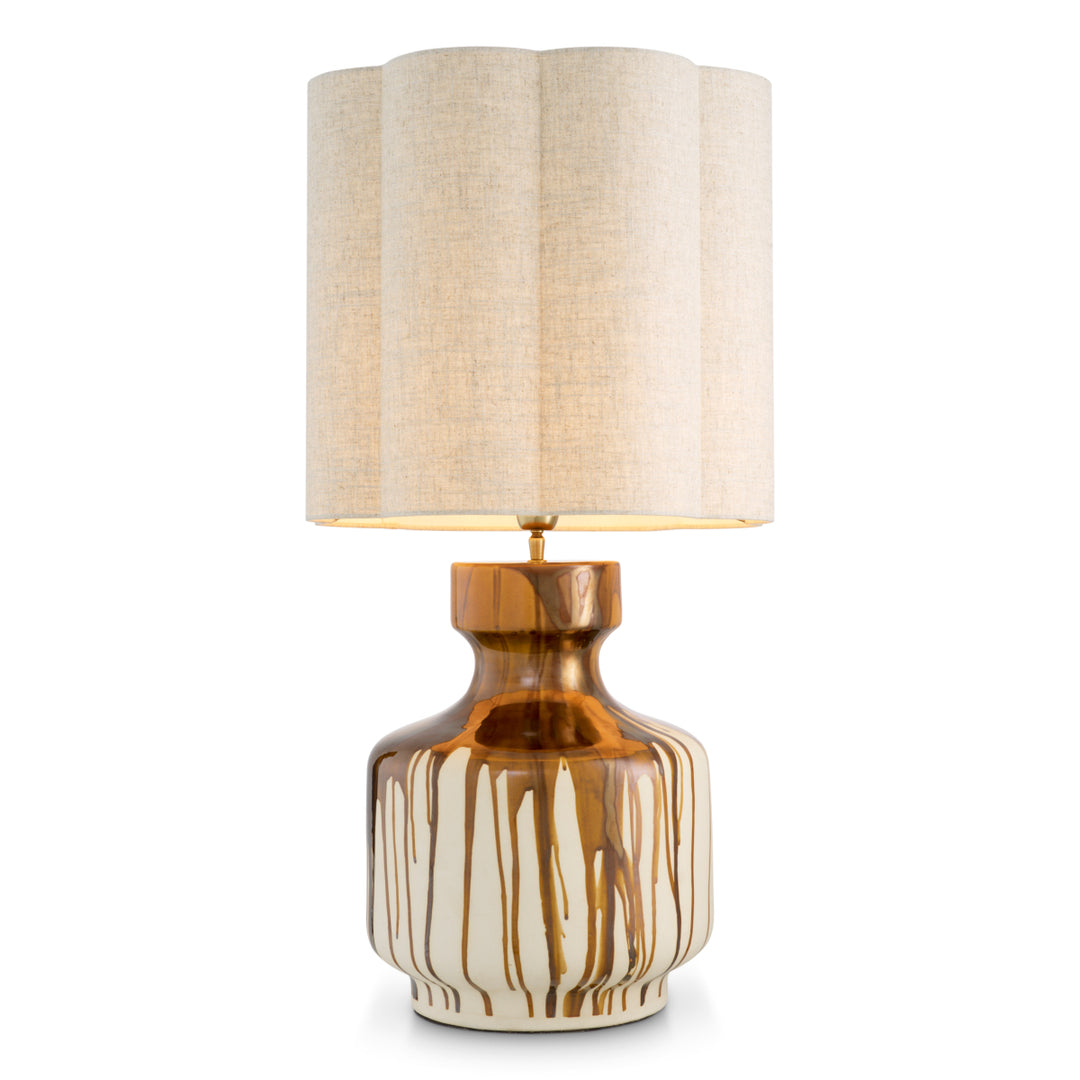 Table Lamp Lorena Brown Drip-Effect Lighting Eichholtz