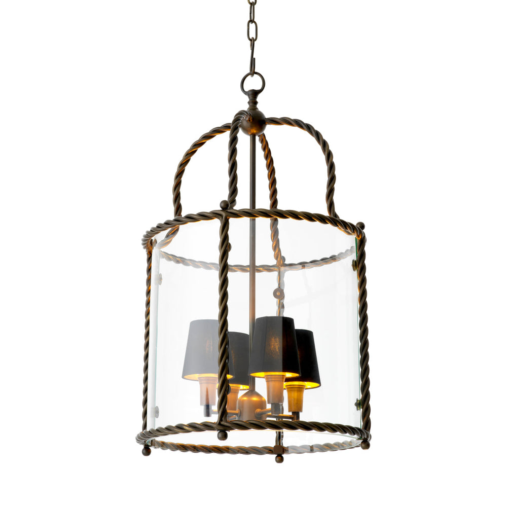 Pendant Preston bronze highlight finish incl black shades New Collection - January 2026 Eichholtz