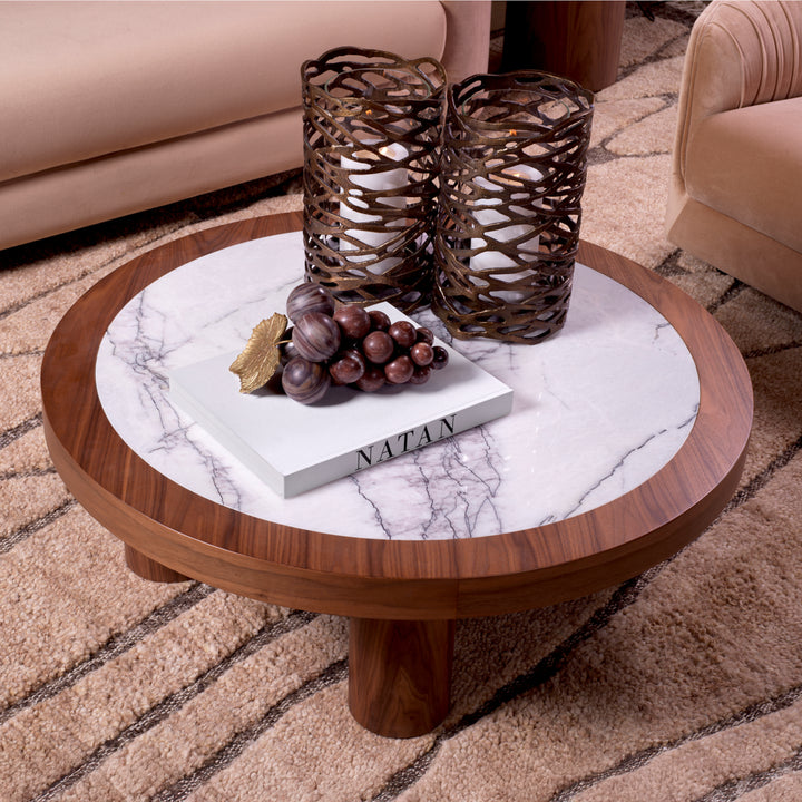 Coffee Table Presedio Walnut Veneer Furniture Eichholtz
